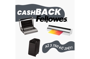 Fellowes cashback - až 3 750 Kč zpět!